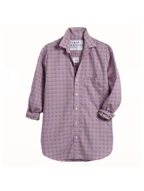 Frank & Eileen Joedy Liberty Woven Purple Floral Button Down Shirt sz Small